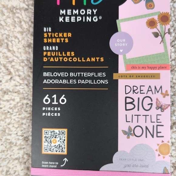 Happy‎ Planner Memory Keeping Beloved Butterflies Sticker Sheets 616 Pieces - Picture 2 of 3